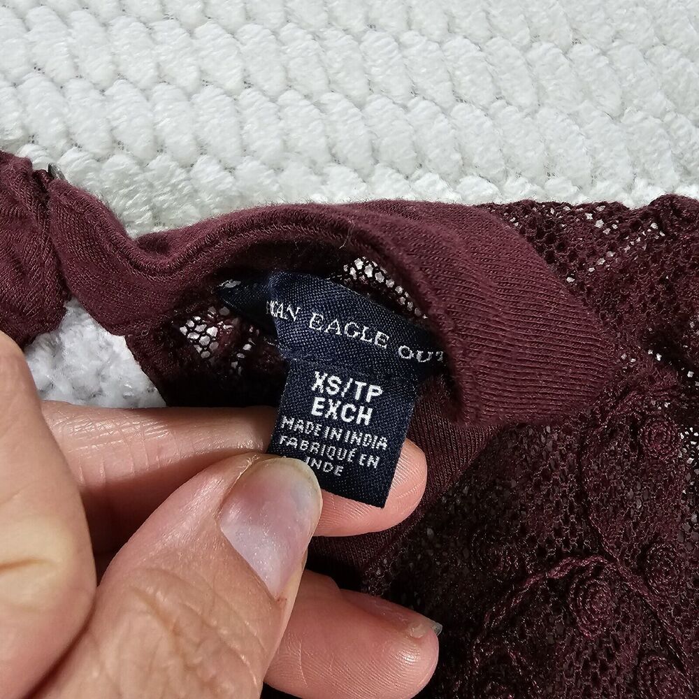 American Eagle Dress Womens XS Maroon Sleeveless Casual Spring Summer - Picture 4 of 7